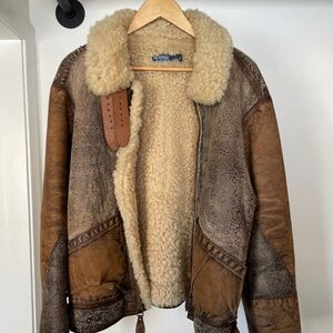 Polo Ralph Lauren shearling-lined bomber jacket